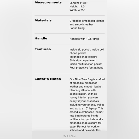 COACH NINA TOTE BAG 👜♥️ - Picture 14 of 15